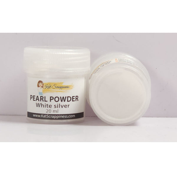 Pearl Powder - White Silver - Kat Scrappiness