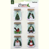 Evergreen & Holly Puffy Shaker Stickers