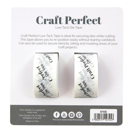 Craft Perfect Low Tack Die Tape .75"X33' 2/Pkg