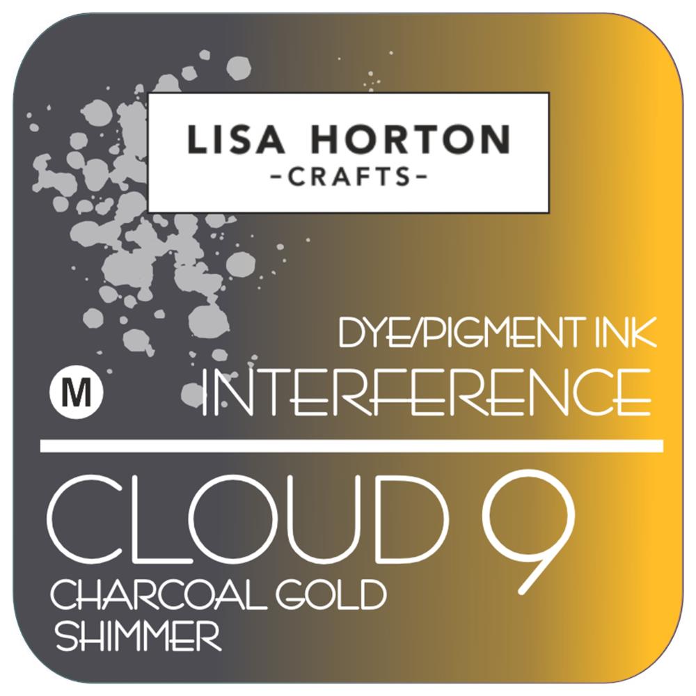 Lisa Horton Crafts Cloud 9 Shimmer Interference Ink Pad - Charcoal Gold Shimmer