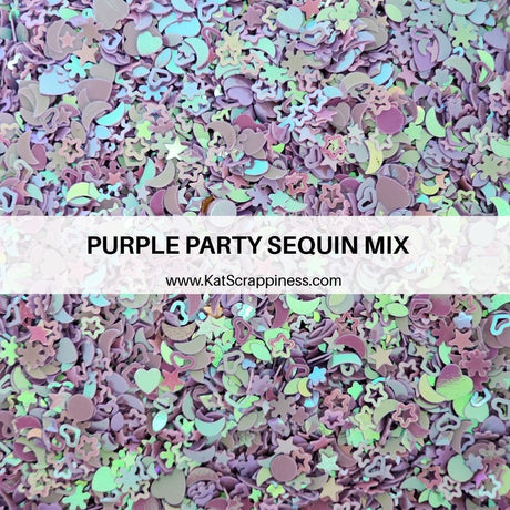 Purple Party Confetti Sequin MIx