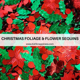 Christmas Foliage & Flower Sequin Mix