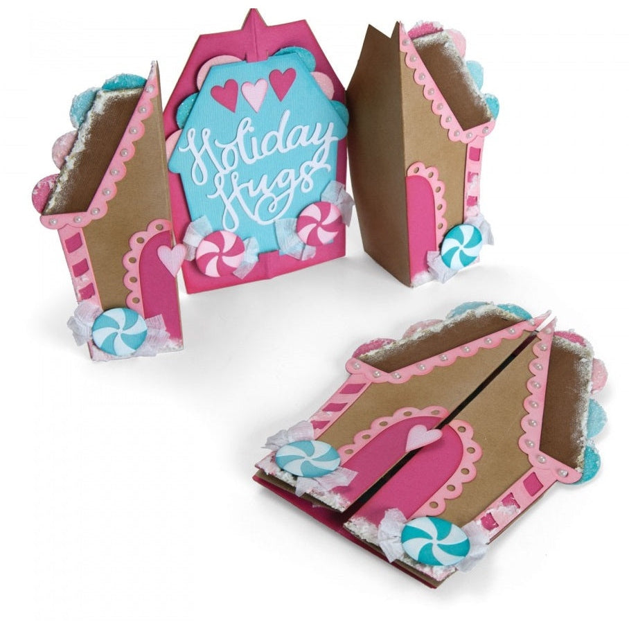 Gingerbread House Card Sizzix Thinlits Dies By Jen Long