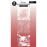 Snowy Town, Pine & Verses No. 7 Acetate Sheets - 6/Pkg