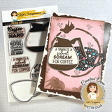 Coffee Pot Shaker Card Craft Dies