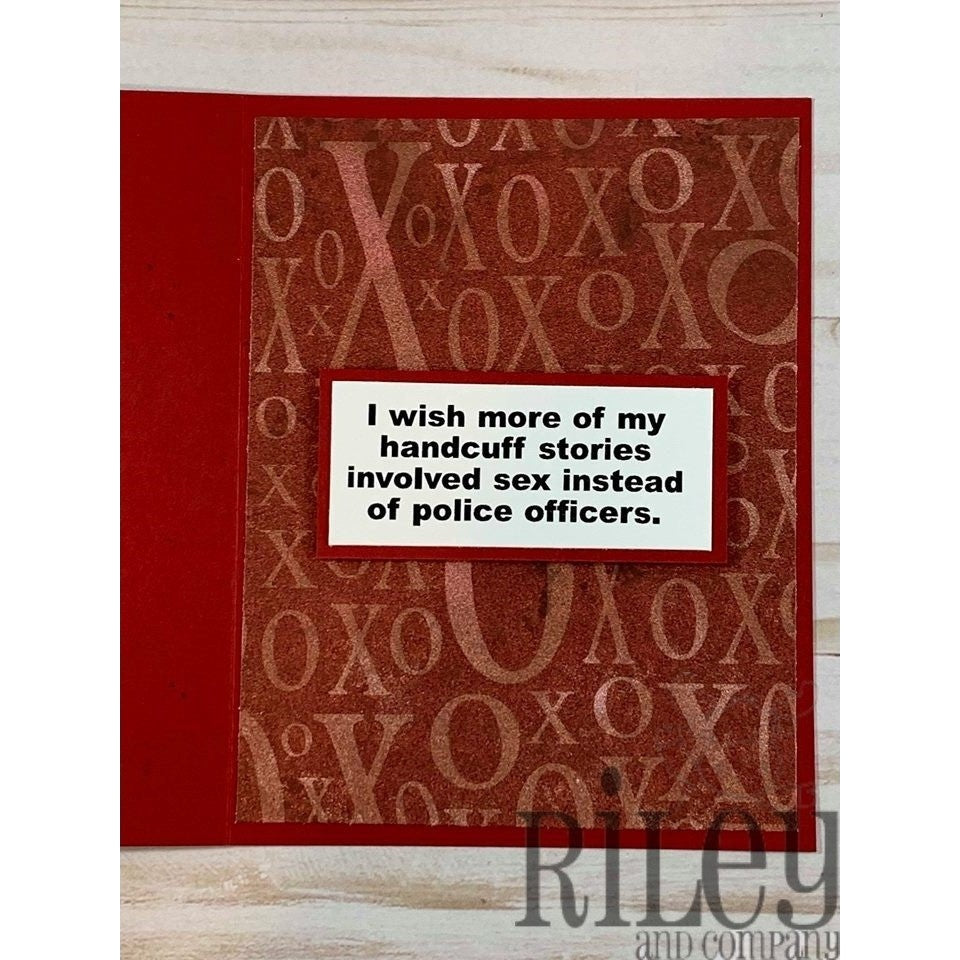 Handcuff Stories Cling Stamp by Riley & Co