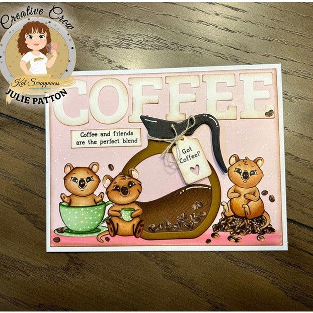 Coffee Quokka Stamp Set