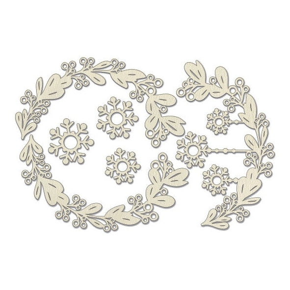 Twigs with Snowflakes Chipboard Embellishments - Holiday Release!