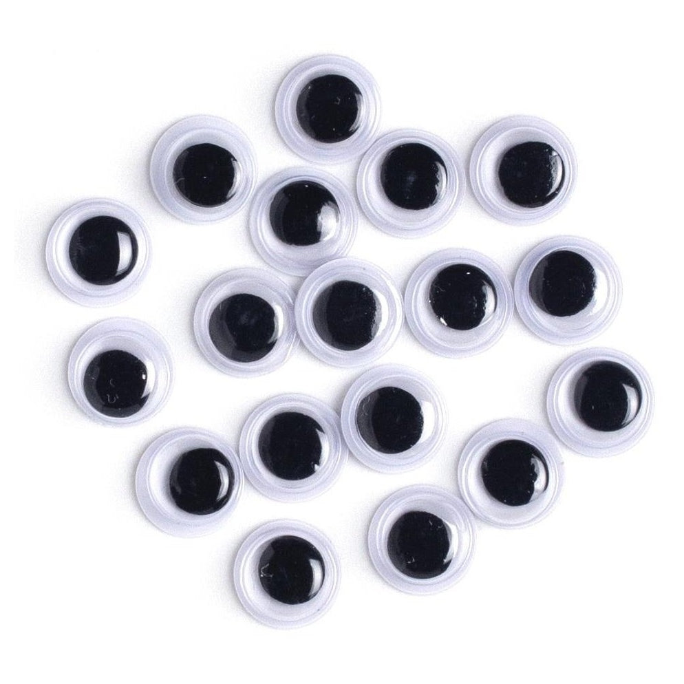 Paste-on Googly Eyes Assorted 8mm -18 Pkg - Kat Scrappiness