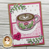 Pour Yourself a Latte 6 x 8 Stamp Set