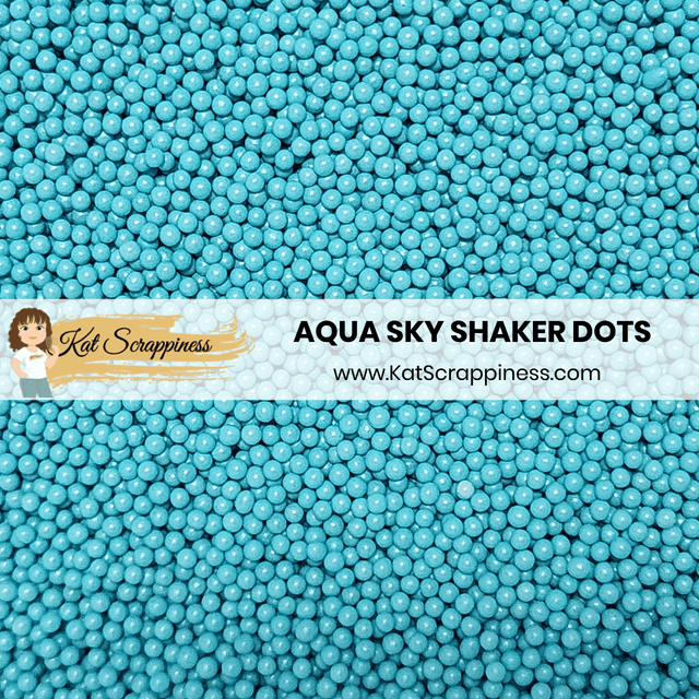 Aqua Sky Shaker Dots - New Release!