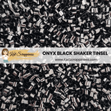 Onyx Black Shaker Tinsel - New Release!