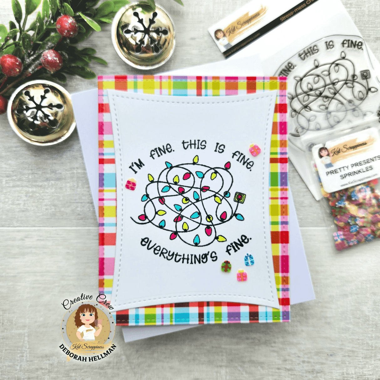 Stress-mess Christmas 3x4 Stamp Set