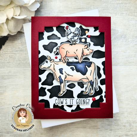 Cow Spots 6x6 Stencil - New Release