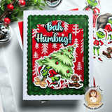 Scripty Bah Humbug Shadow Sentiment Craft Dies - Holiday Release!