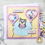 Heart Balloon Shaker Card Craft Dies