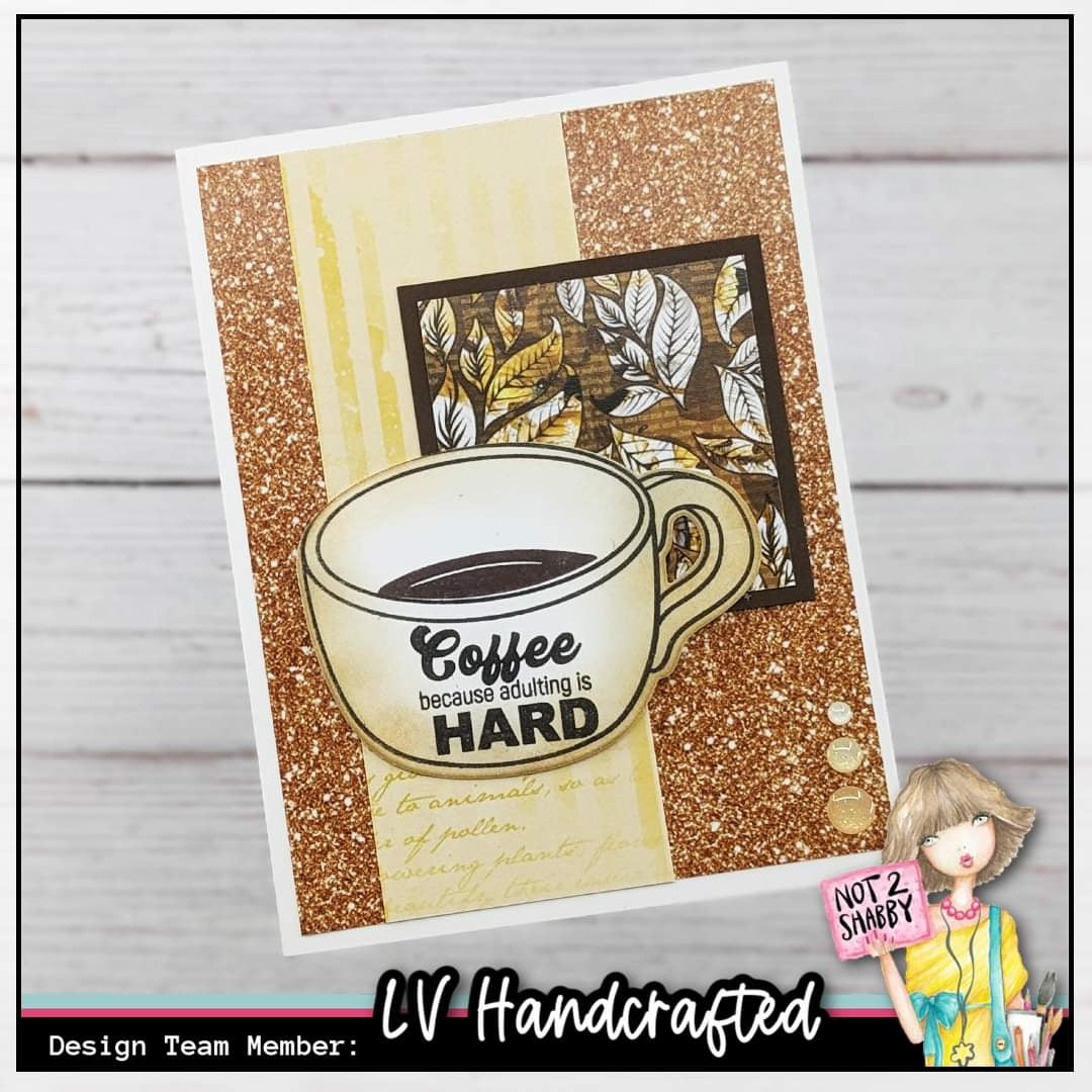 Pour Yourself a Latte 6 x 8 Stamp Set