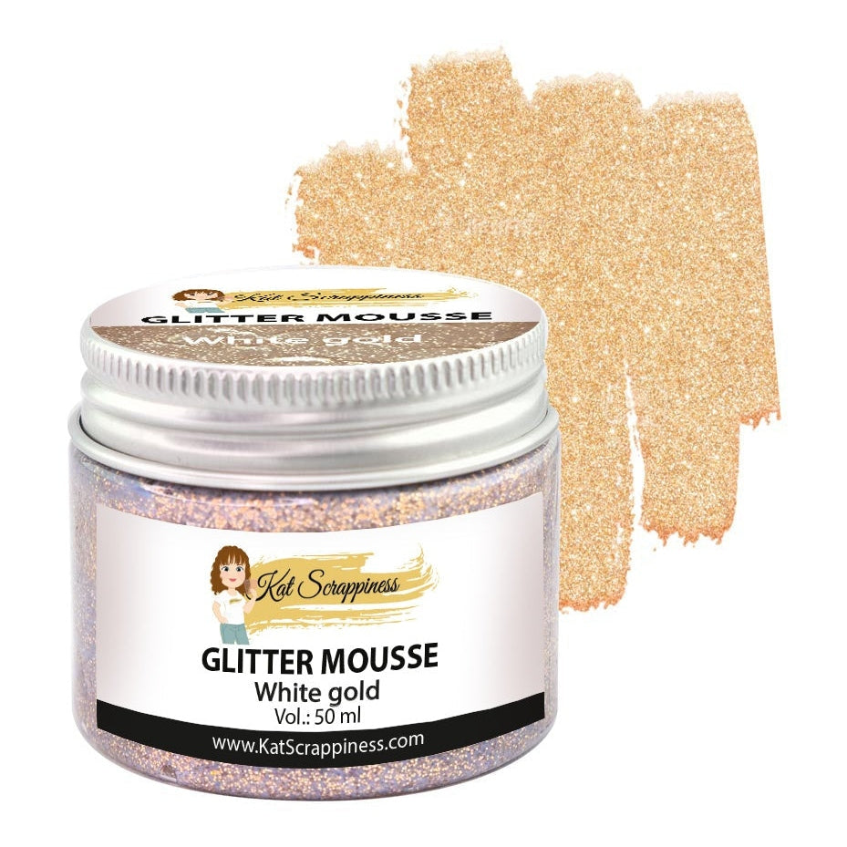 White Gold Glitter Mousse