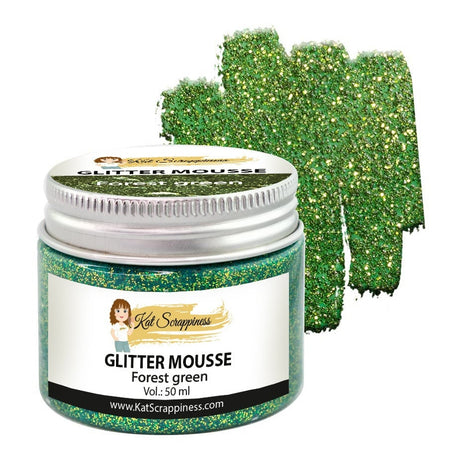 Forest Green Glitter Mousse