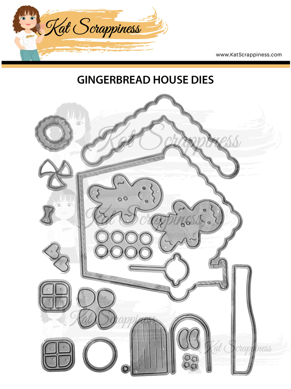 Gingerbread House Craft Dies -  - Holiday Release!