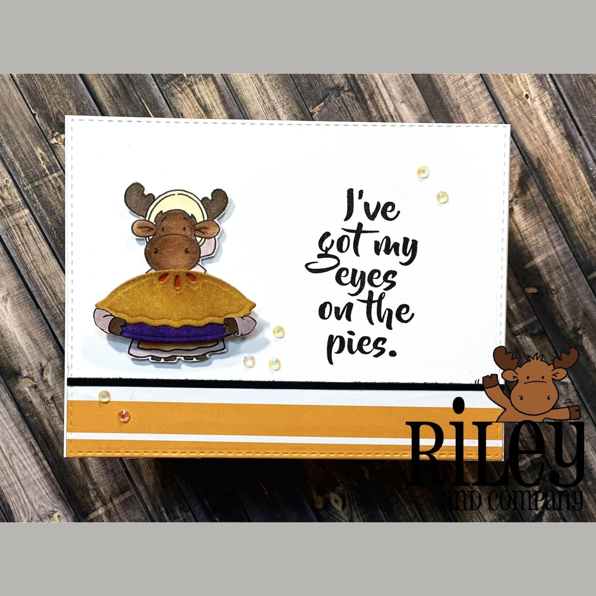 Eyes on the Pies Cling Stamp by Riley & Co