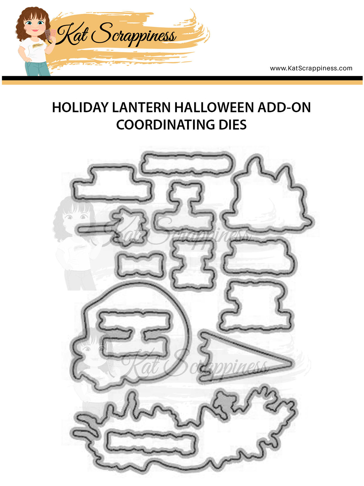 Holiday Lantern Halloween Add-on Coordinating Dies