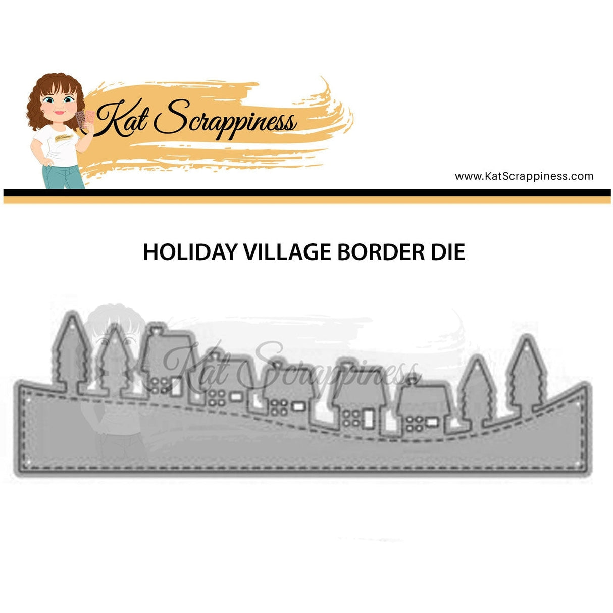 Holiday Village Border Craft Die