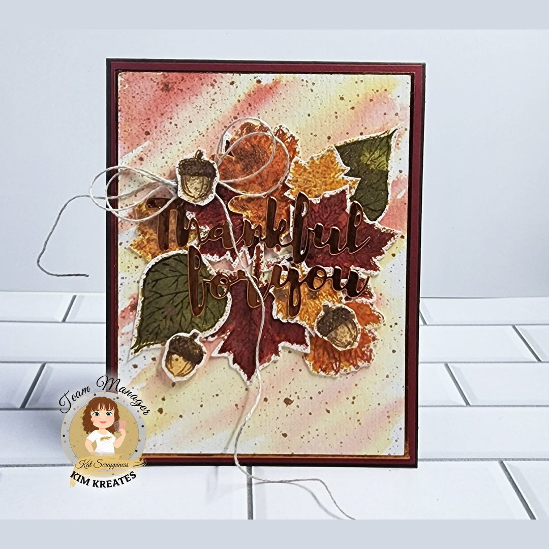 Layered Autumn Leaves Stamp Set