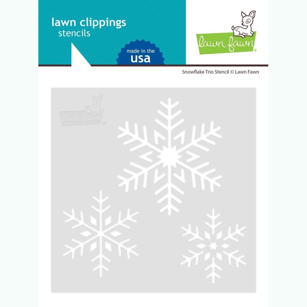 Snowflake Trio Stencils by Lawn Fawn