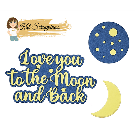 Love You to the Moon and Back Craft Dies