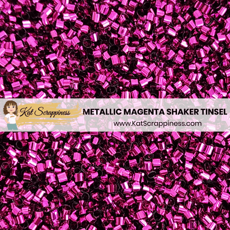 Metallic Magenta Shaker Tinsel - New Release!