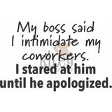 I Intimidate my Co-workers Cling Stamp by Riley & Co