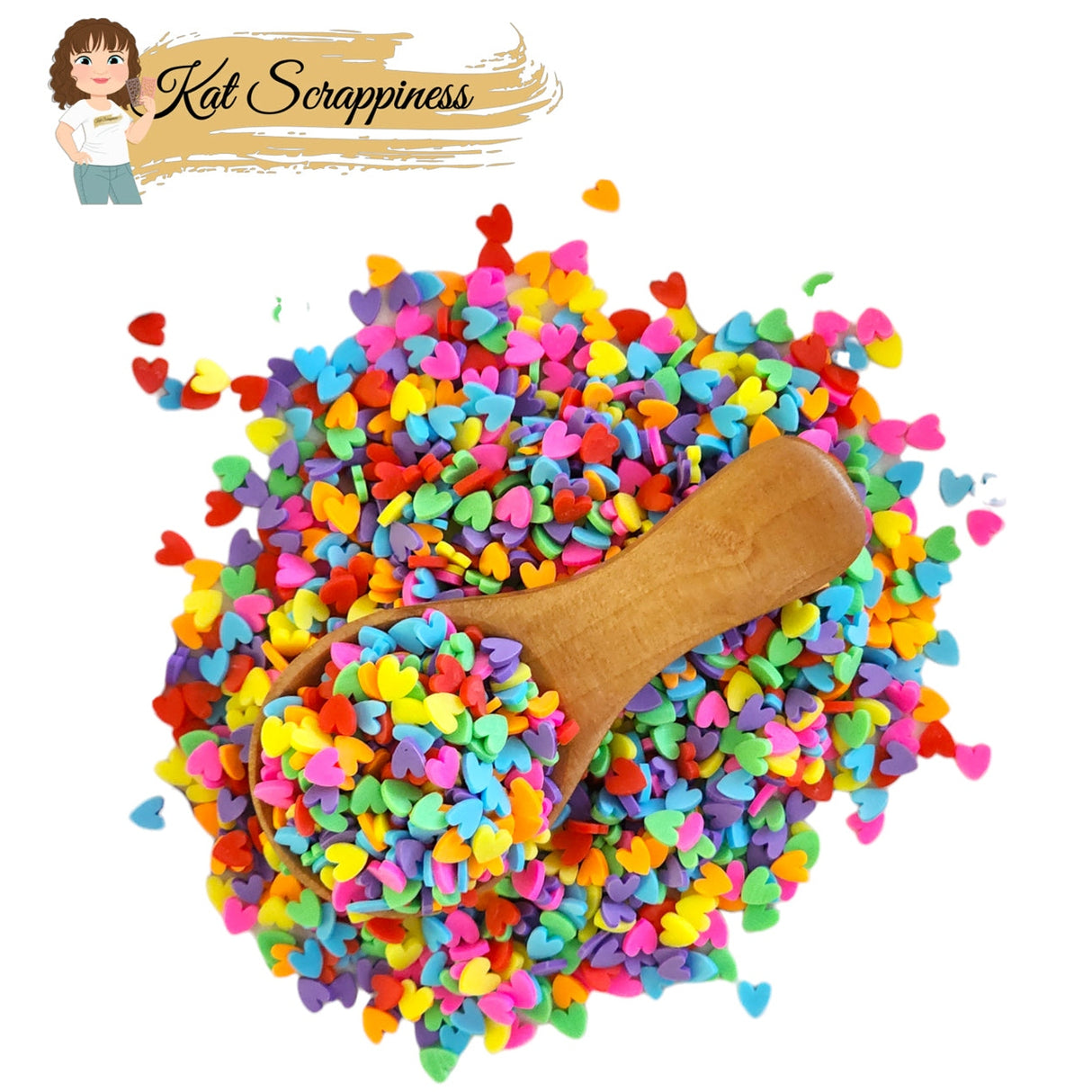 Rainbow Heart Confetti Sprinkle Mix