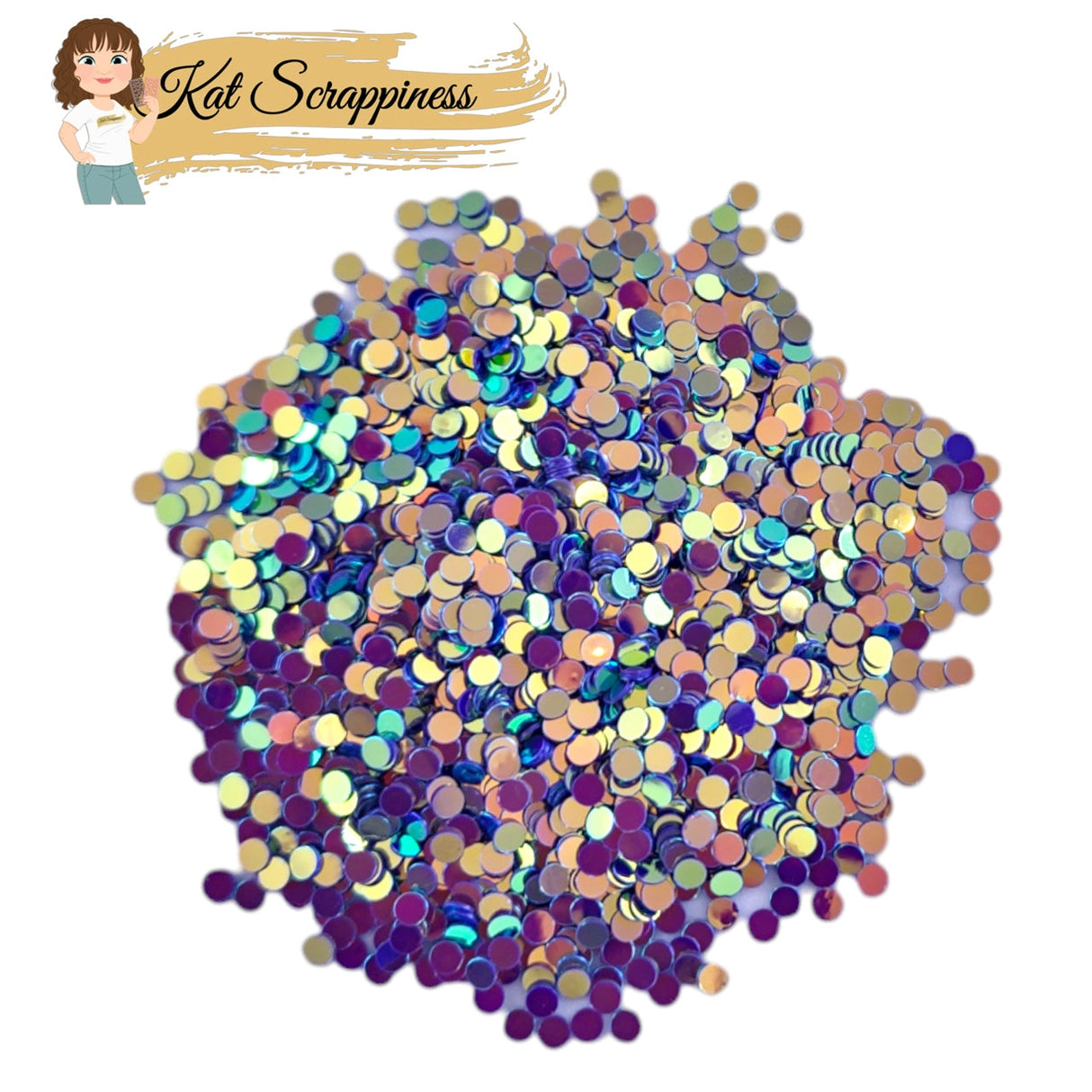 Brilliant Blueberry Confetti Dot Sequins