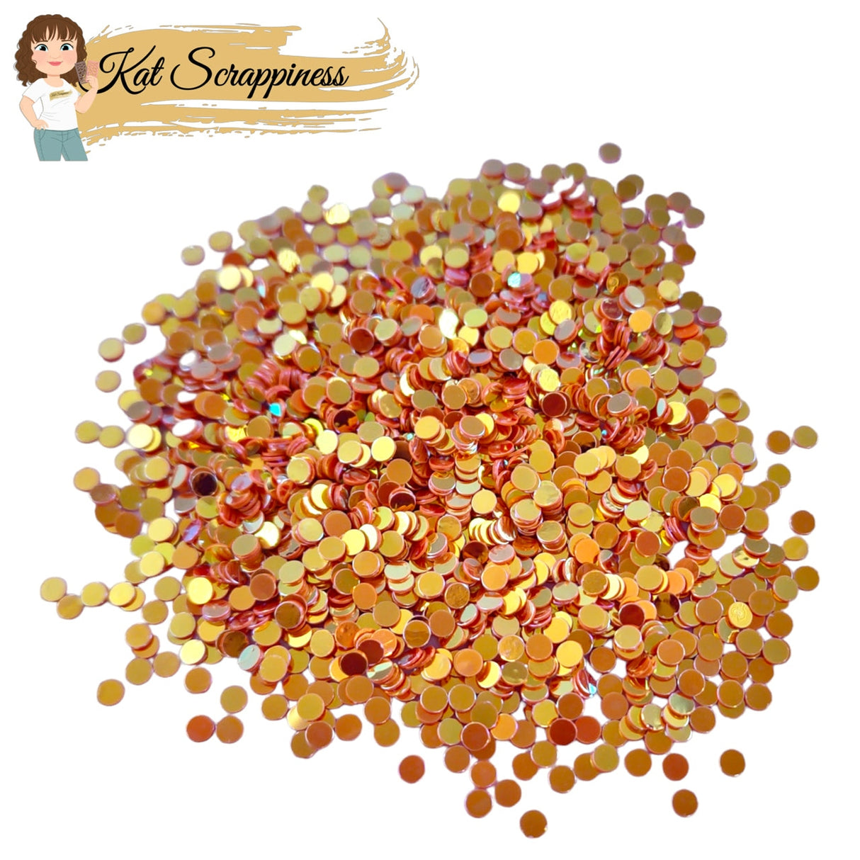 Brilliant Flame Confetti Dot Sequins