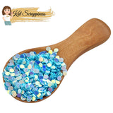 Brilliant Sky Blue Confetti Dot Sequins