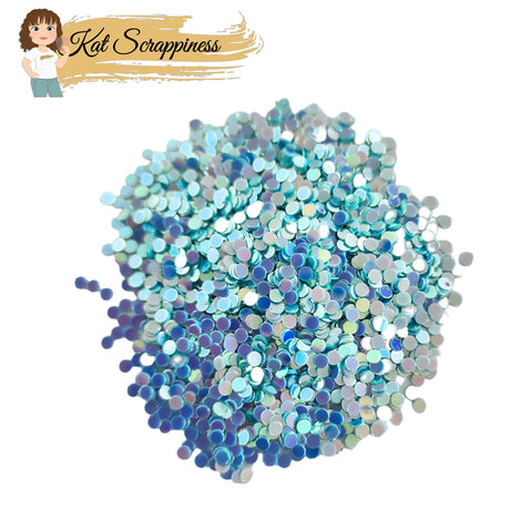 Brilliant Sky Blue Confetti Dot Sequins