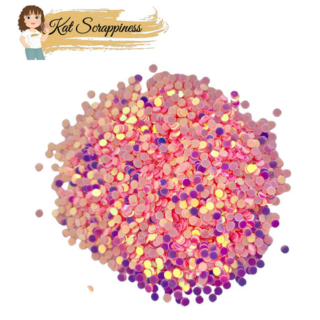 Brilliant Barbie Pink Confetti Dot Sequins