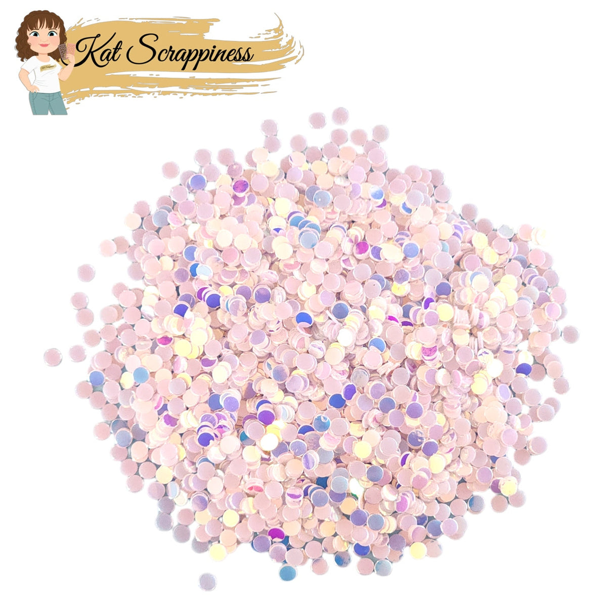 Brilliant White Confetti Dot Sequins