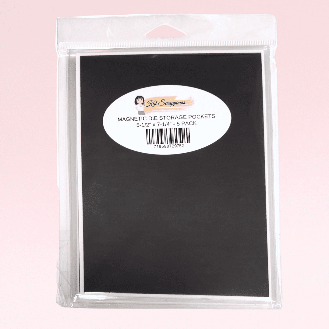 Kat Scrappiness Craft Die Storage Pockets with Magnetic Inserts - 5/Pkg