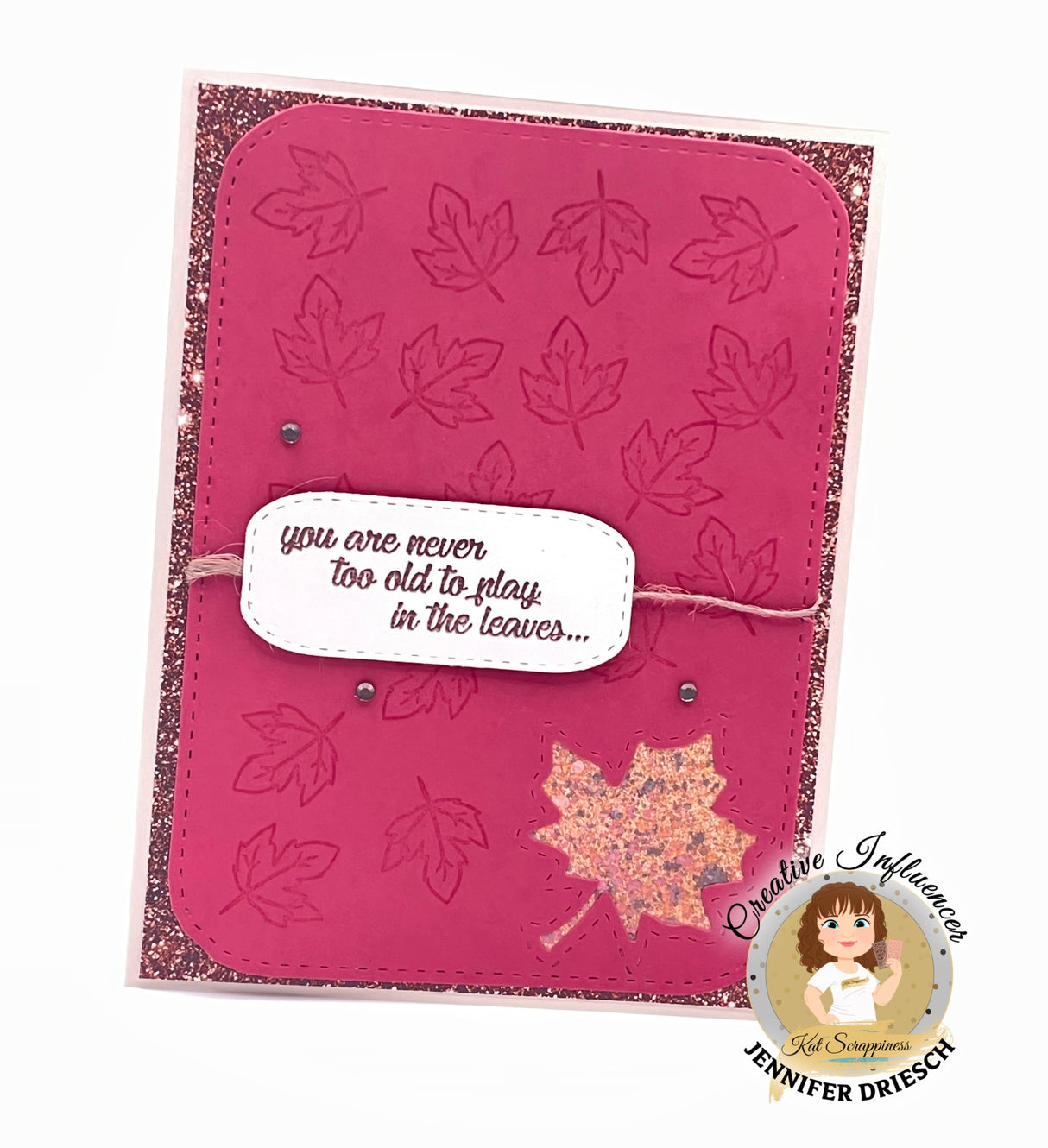 Autumn Elegance Faux Glitter 6x6 Paper Pad