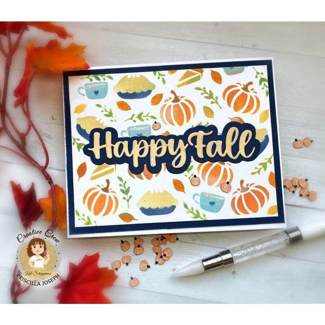 Layered Pumpkin Spice 6x6 Stencils 3pk -