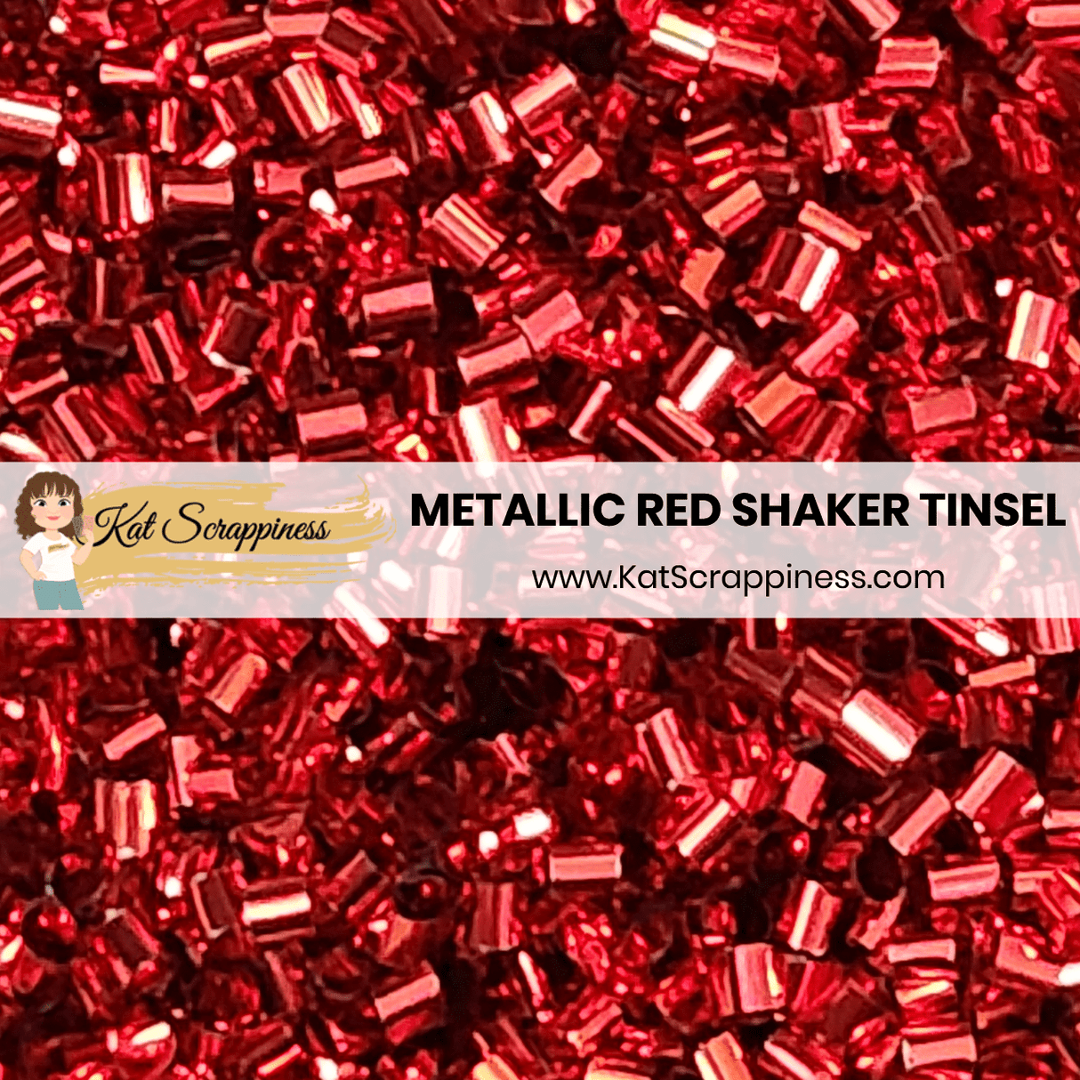 Metallic Red Shaker Tinsel - New Release!