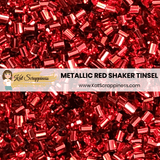 Metallic Red Shaker Tinsel - New Release!