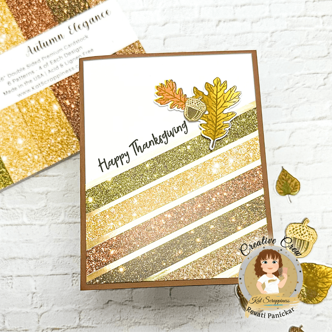 Autumn Elegance Faux Glitter 6x6 Paper Pad