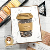 Coffee Faux Glitter 6x6 Paper Pad