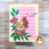 Vintage Romance 6x8 Stamp Set