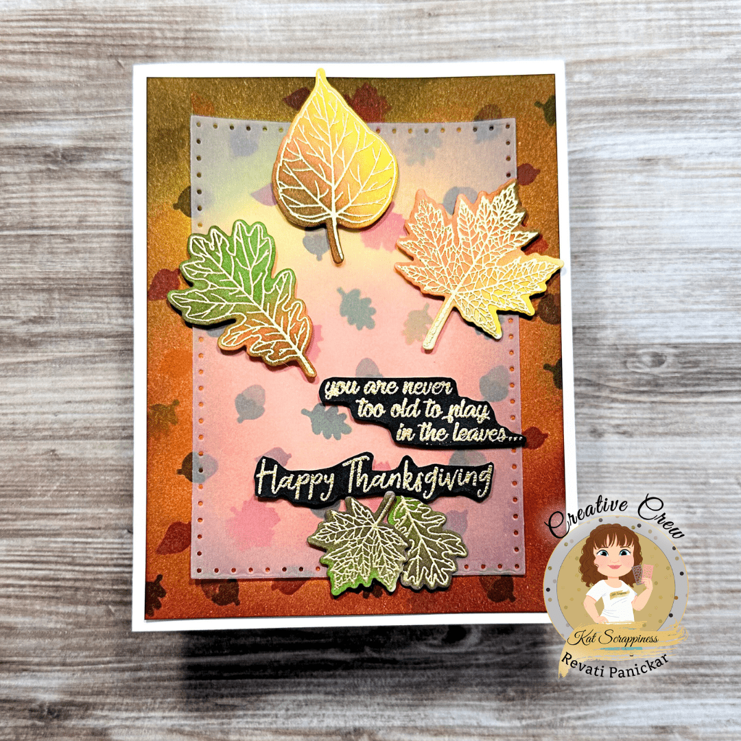 Layered Autumn Leaves Stamp Set