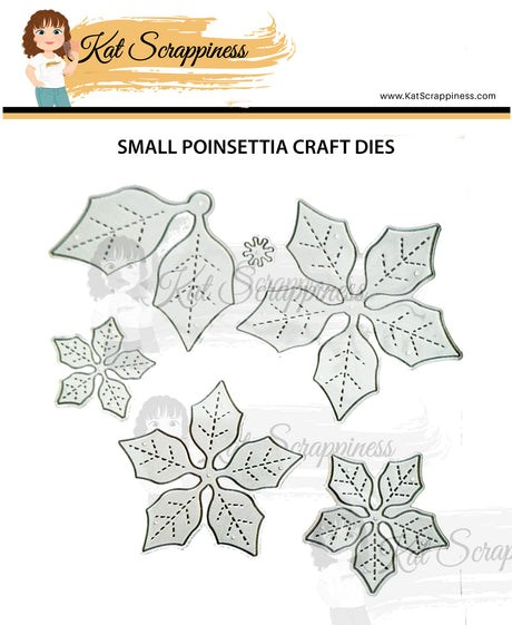 Small Poinsettia Craft Dies - Holiday Release!