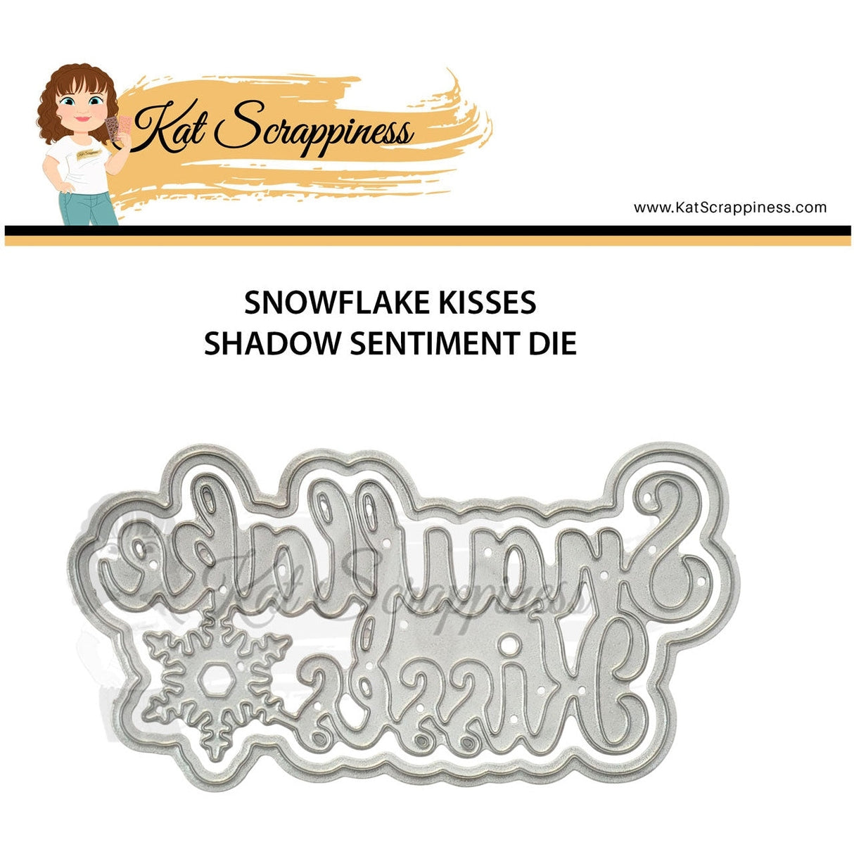 Snowflake Kisses Shadow Sentiment Craft Dies